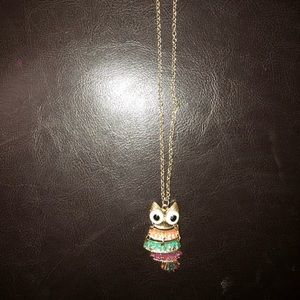 Colorful owl necklace !